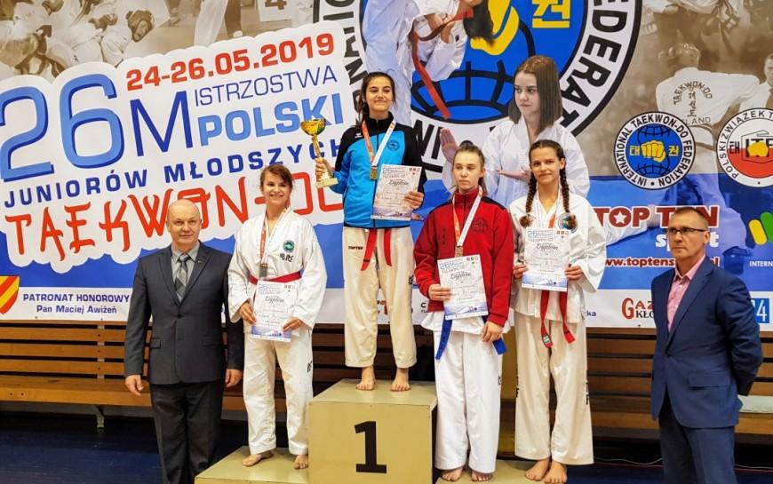  Klaudia Winiewska wywalczya mistrzostwo kraju juniorw w taekwon-do