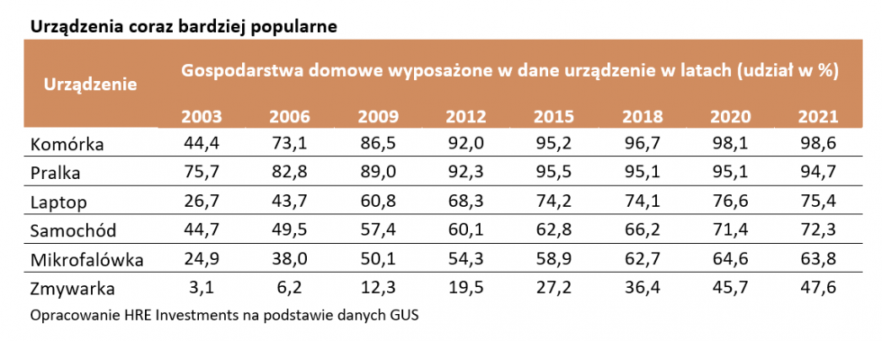 Ponad 5% Polaków nie ma w domu pralki